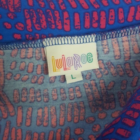 LuLaRoe Maxi  Blue Sz L - Picture 2 of 4